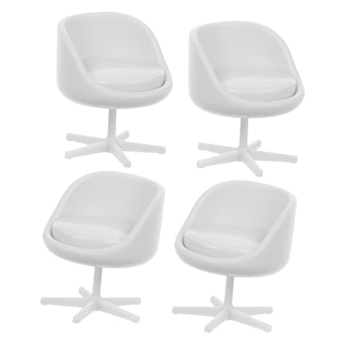 HEALSOPTHY Bezaubernde Miniatur-stühle Aus PVC – 4er-Set Für Puppenhaus Und Miniatur- von HEALSOPTHY