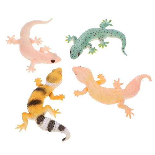 HEALSOPTHY 4 Stück Realistische Eidechsen Spielfiguren aus Kunststoff Pädagogisches Reptilien zur Tiererkennung Kreativität HEALSOPTHY 4 Stück Realistische Eidechsen Spielfiguren aus Kunststoff Pädagogisches Reptilien zur Tiererkennung Kreativität von HEALSOPTHY