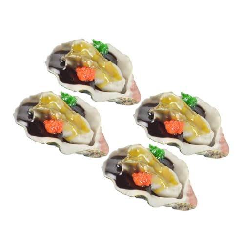 HEALSOPTHY 4 Stück Realistische Teilig Künstliche Austern Deko Seafood Modell für Küche Party Spielküche Zubehör Detailgetreue Nachbildung Leichtes Langlebiges Material Lebendige HEALSOPTHY 4 Stück Realistische Teilig Künstliche Austern Deko Seafood Modell für Küche Party Spielküche Zubehör Detailgetreue Nachbildung Leichtes Langlebiges Material Lebendige von HEALSOPTHY