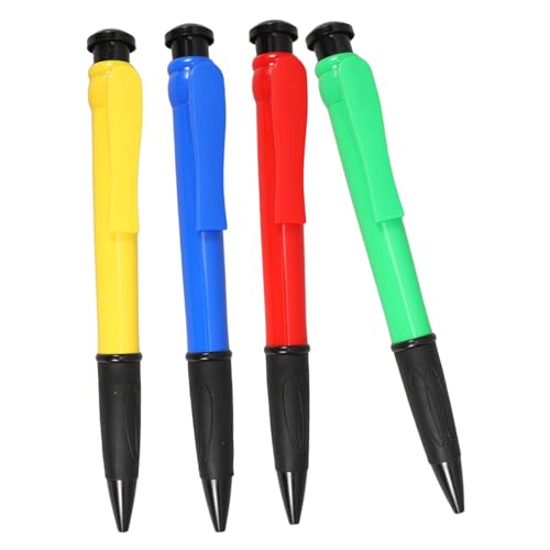 HEALSOPTHY 4 Stück Riesen Kugelschreiber Spaß Stifte Lustige Neuheits Stifte Klassenzimmer Weihnachts Stifte Dekorative Stifte Einzigartige Stifte Jumbo Stift Party Cartoon von HEALSOPTHY