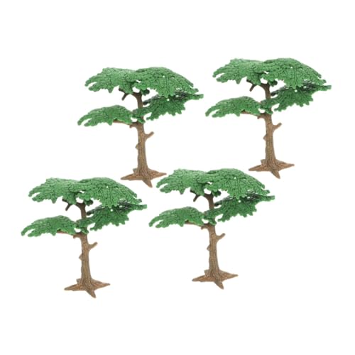 HEALSOPTHY 4 Stück Simulationslandschaftsbaum Miniaturlandschaftsbäume Mikrosimulation Kleiner Baum Mikro-landschaftsmodellbaum Mini-szenenzubehör-modellbäume Mini-bäume Basteln Plastik von HEALSOPTHY