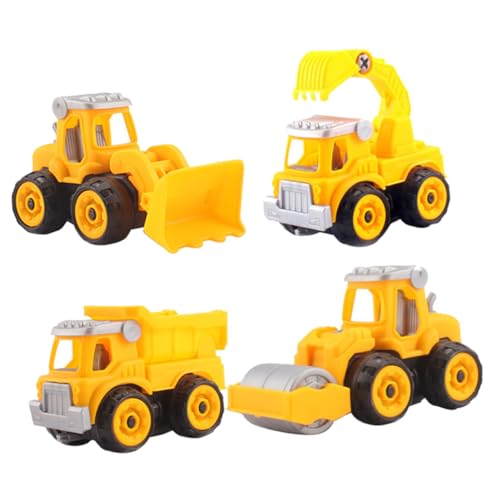 HEALSOPTHY 4 Stück Spielzeugauto Bagger Kran zusammenbauen auseinander lehrreich Party für kinderspielzeug pädagogisches Autospielzeug Demontage Engineering Auto HEALSOPTHY 4 Stück Spielzeugauto Bagger Kran zusammenbauen auseinander lehrreich Party für kinderspielzeug pädagogisches Autospielzeug Demontage Engineering Auto von HEALSOPTHY
