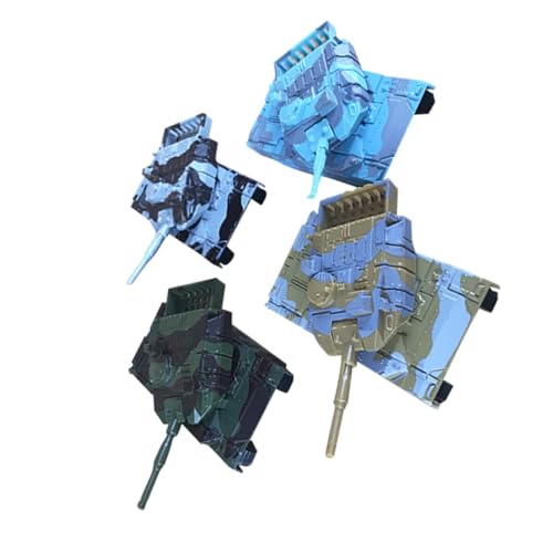 HEALSOPTHY 4 Stück Tankwagen panzermodelle bastelzeug wischtelgeschenk Decor Jakobsweg The Present Edith Eger dekoring trauzeugengeschenke Desktop-Ornament Camouflage von HEALSOPTHY