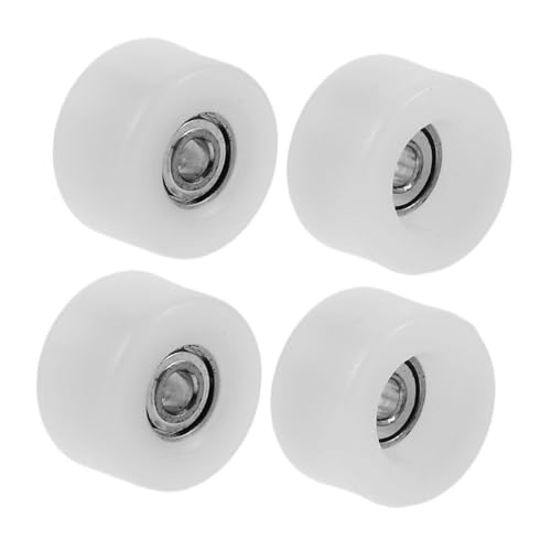 HEALSOPTHY 4 Stück Teiliges Finger Skateboard Räder mit Lagern Praktische und Stabile Mini Skateboard Zubehörteile Stilvollem Design von HEALSOPTHY