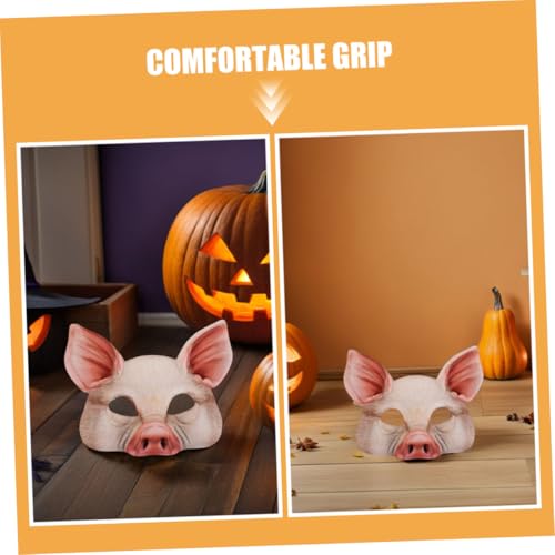 HEALSOPTHY 4 Stück Teiliges Halbgesichts-schweinmaske aus EVA Atmungsaktiv Leicht Langlebig für Halloween Karneval Kostümparty Cosplay und Festivalveranstaltungen HEALSOPTHY 4 Stück Teiliges Halbgesichts-schweinmaske aus EVA Atmungsaktiv Leicht Langlebig für Halloween Karneval Kostümparty Cosplay und Festivalveranstaltungen von HEALSOPTHY