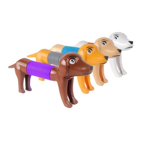 HEALSOPTHY 4 Stück Teiliges Mini Hundespielzeug Dehnbares Pop Tube Sensory für Druckabbau und Partys für Welpen und Kleine Hunde Langlebig und Vielfältig Einsetzbar HEALSOPTHY 4 Stück Teiliges Mini Hundespielzeug Dehnbares Pop Tube Sensory für Druckabbau und Partys für Welpen und Kleine Hunde Langlebig und Vielfältig Einsetzbar von HEALSOPTHY