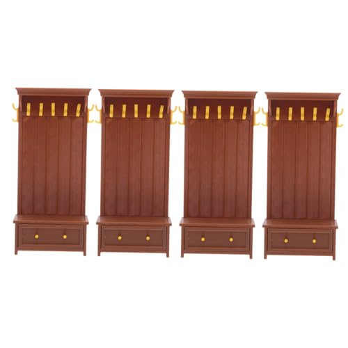 HEALSOPTHY 4 Stück Teiliges Mini Puppenhaus Möbel Vintage Bücherregal Schrank mit Multifunktionaler Mini Stauraum für Puppenhaus Dekoration Kinderspielzeug aus Kindersicheren Materialien HEALSOPTHY 4 Stück Teiliges Mini Puppenhaus Möbel Vintage Bücherregal Schrank mit Multifunktionaler Mini Stauraum für Puppenhaus Dekoration Kinderspielzeug aus Kindersicheren Materialien von HEALSOPTHY