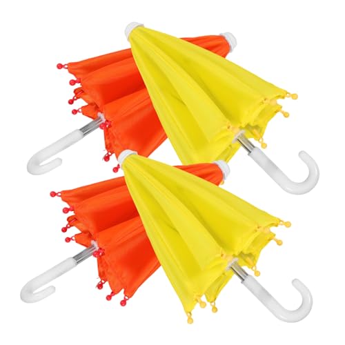 HEALSOPTHY 4 Stück Teiliges Mini Puppenschirm Aufklappbar Dekoratives Puppenhaus Zubehör Lebensecht Gestaltete Sonnenschirme in Gelb und Orange Stabile Polyesterkonstruktion Passend Puppen HEALSOPTHY 4 Stück Teiliges Mini Puppenschirm Aufklappbar Dekoratives Puppenhaus Zubehör Lebensecht Gestaltete Sonnenschirme in Gelb und Orange Stabile Polyesterkonstruktion Passend Puppen von HEALSOPTHY