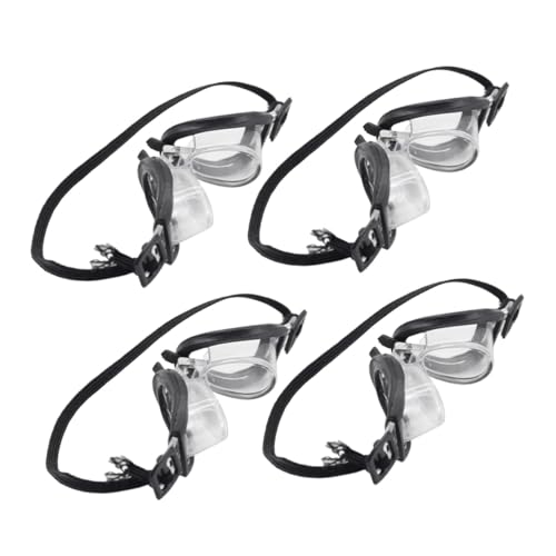 HEALSOPTHY 4 Stück Teiliges Mini Schwimmbrillen Puppenzubehör Passend für Bjd Puppen Kindgerechtes Dekorative Taucherbrillen für Puppen Vielseitig Einsetzbar Zufällige Farbe von HEALSOPTHY