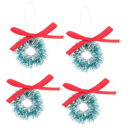 HEALSOPTHY 4 Stück Teiliges Mini Weihnachtskranz Kleine Mini Deko Girlande für Puppenhaus Micro Landschaft Festliche Weihnachtsdeko Zubehör HEALSOPTHY 4 Stück Teiliges Mini Weihnachtskranz Kleine Mini Deko Girlande für Puppenhaus Micro Landschaft Festliche Weihnachtsdeko Zubehör von HEALSOPTHY