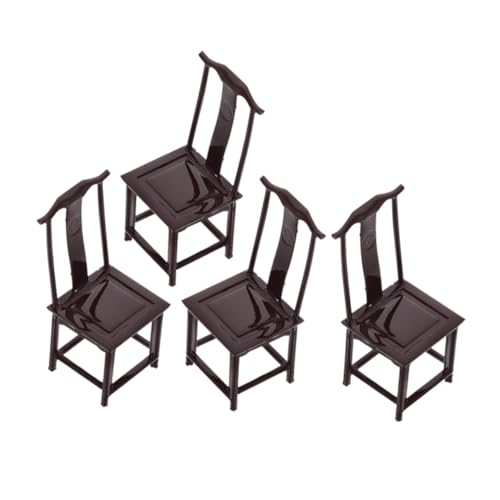 HEALSOPTHY 4 Stück Teiliges Miniatur Stuhlset aus Langlebigem Abs Vintage Puppenhaus Möbel Modell Vielseitige Dekoration für DIY Puppenhaus Esszimmerstühle Miniatur Zubehör Robust und HEALSOPTHY 4 Stück Teiliges Miniatur Stuhlset aus Langlebigem Abs Vintage Puppenhaus Möbel Modell Vielseitige Dekoration für DIY Puppenhaus Esszimmerstühle Miniatur Zubehör Robust und von HEALSOPTHY
