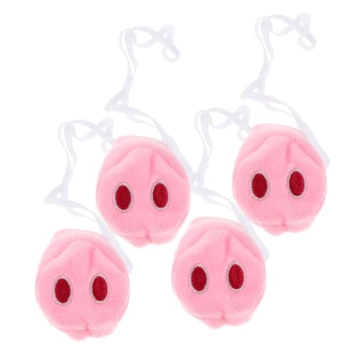 HEALSOPTHY 4 Stück Teiliges Plüsch Schweinenase Cosplay Tierkostüm Nasen Dekoration für Halloween Karneval Fasching Party Zubehör Elastisch Realistisch und Tragbar Passend für Nasenformen HEALSOPTHY 4 Stück Teiliges Plüsch Schweinenase Cosplay Tierkostüm Nasen Dekoration für Halloween Karneval Fasching Party Zubehör Elastisch Realistisch und Tragbar Passend für Nasenformen von HEALSOPTHY