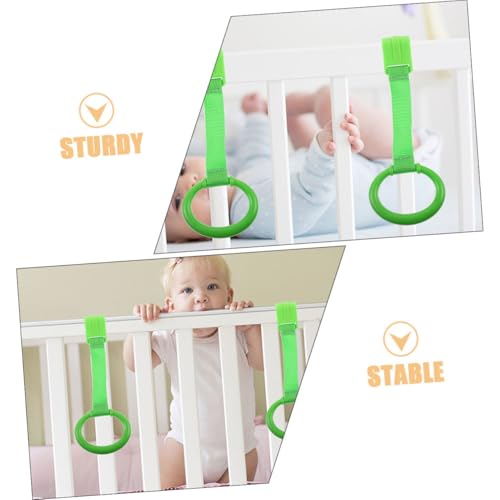 HEALSOPTHY 4 Stück Teiliges Pull up Ring Grünem Ergonomisch Geformt Einfache Befestigung für Laufgitter und Babybett Sichere Unterstützung Beim Stehen und Laufenlernen Vielseitig Einsetzbar HEALSOPTHY 4 Stück Teiliges Pull up Ring Grünem Ergonomisch Geformt Einfache Befestigung für Laufgitter und Babybett Sichere Unterstützung Beim Stehen und Laufenlernen Vielseitig Einsetzbar von HEALSOPTHY