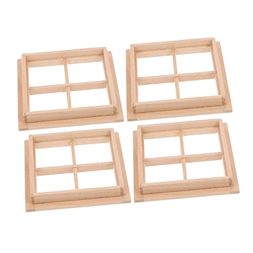 HEALSOPTHY 4 Stück Teiliges Puppenhaus Fensterrahmen aus Holz Glatte Oberfläche Lebendige Miniaturdeko für Puppenhäuser Mini Gartendeko Vielseitig als Fotorequisite Geeignet Handgefertigte HEALSOPTHY 4 Stück Teiliges Puppenhaus Fensterrahmen aus Holz Glatte Oberfläche Lebendige Miniaturdeko für Puppenhäuser Mini Gartendeko Vielseitig als Fotorequisite Geeignet Handgefertigte von HEALSOPTHY