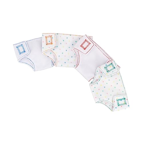 HEALSOPTHY 4 Stück Teiliges Puppenwindeln für Babypuppen Wiederverwendbare Puppenaccessoires für Kreatives Rollenspiel Einfach Auszuziehen Geeignet für Puppenliebhaber von HEALSOPTHY