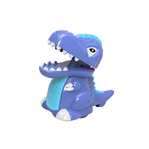 HEALSOPTHY 4 Stück Teiliges Spielzeugauto mit Rückzugmechanismus Cartoon Dinosaurier Auto für Kleinkinder Inertial Betriebene Spielzeugfahrzeuge Zufälligen Farben und Designs von HEALSOPTHY