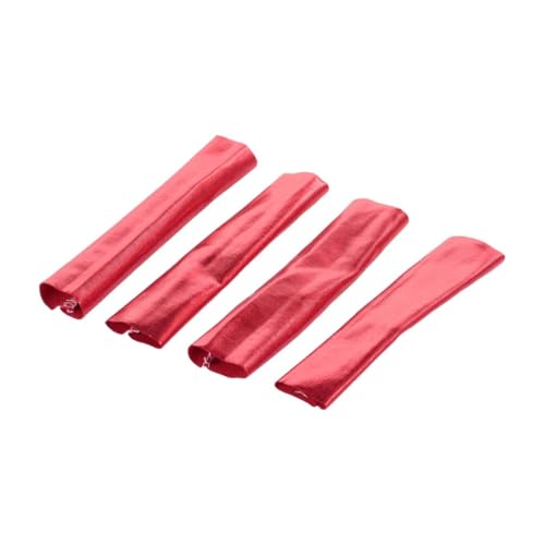 HEALSOPTHY 4 Stück Teiliges Staubschutzabdeckung für Offroad Rc Truck Stoßdämpferfeder Langlebiges Leichtes Material Passend für Federn für Cross Country und Short Course Modelle Rot von HEALSOPTHY
