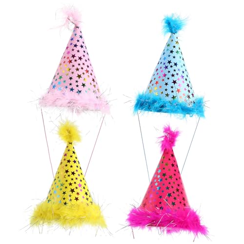 HEALSOPTHY 4 Stück Teiliges Sternen Hüte aus Geburtstags Party Accessoires Fotorequisiten für Unvergessliche Feiern für Erwachsene ca Höhe Leuchtenden Farben HEALSOPTHY 4 Stück Teiliges Sternen Hüte aus Geburtstags Party Accessoires Fotorequisiten für Unvergessliche Feiern für Erwachsene ca Höhe Leuchtenden Farben von HEALSOPTHY