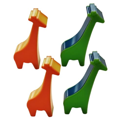 HEALSOPTHY 4 Stück Teiliges Tierform Percussion Giraffen Maracas für Handliches Orff Instrument zur Frühen von Rhythmusgefühl Konzentration und Hand Augen Koordination für Kindergarten und von HEALSOPTHY