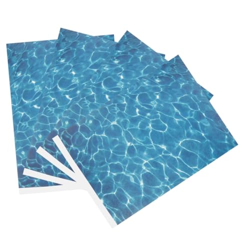 HEALSOPTHY 4 Stück Teiliges Wasserähnliches Effektpapier für Outdoor architekturmodelle Realistische Wasserstruktur DIY Miniatur szenerie Flexible Zuschnitte für Garten Hofdekoration HEALSOPTHY 4 Stück Teiliges Wasserähnliches Effektpapier für Outdoor architekturmodelle Realistische Wasserstruktur DIY Miniatur szenerie Flexible Zuschnitte für Garten Hofdekoration von HEALSOPTHY