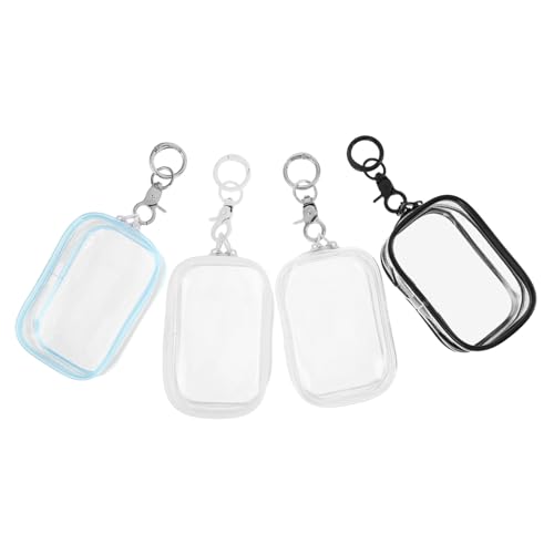 HEALSOPTHY 4 Stück Transparente PVC Sammelspielzeug Tasche mit Abnehmbarem Schlüsselanhänger Stabiles Kleine Quadratische Aufbewahrungstasche für Puppen Plüschtiere und Kosmetik HEALSOPTHY 4 Stück Transparente PVC Sammelspielzeug Tasche mit Abnehmbarem Schlüsselanhänger Stabiles Kleine Quadratische Aufbewahrungstasche für Puppen Plüschtiere und Kosmetik von HEALSOPTHY