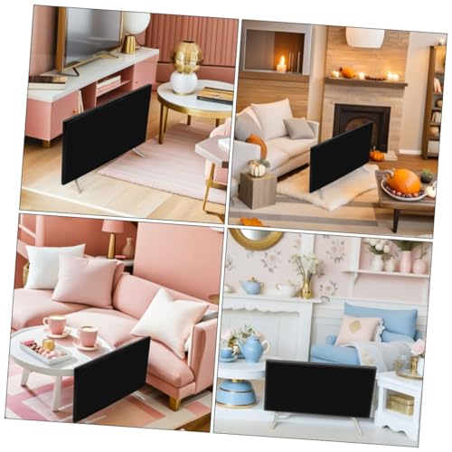 HEALSOPTHY 4 Stücke Maßstab mit Standfuß Realistische Mini Tv Dekoration für Puppenhaus Wohnzimmer Kreative Szene und Fotografie Accessoires von HEALSOPTHY