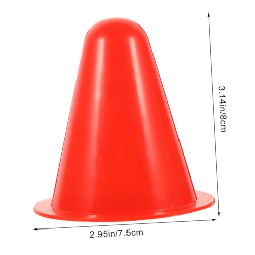 HEALSOPTHY 40 Stück Teiliges Farbige Roller Skate Marker Halbfeste Trainingskegel Robust und Stabil für Skate Übungen und Outdoor Sport für Vielfältige Trainingsszenarien von HEALSOPTHY