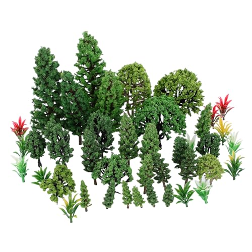 HEALSOPTHY 40 Stück Teiliges Modellbaumix Stabilem Kunststoff Realistisch Detaillierte Miniaturbäume für Diorama Eisenbahnlandschaft Basteln und Mikro-Umgebungsdekoration HEALSOPTHY 40 Stück Teiliges Modellbaumix Stabilem Kunststoff Realistisch Detaillierte Miniaturbäume für Diorama Eisenbahnlandschaft Basteln und Mikro-Umgebungsdekoration von HEALSOPTHY