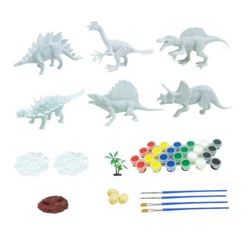 HEALSOPTHY 41 Teiliges Set Mit Bemalten Graffiti Dinosaurierfiguren 41 Teilig Mini Dinosaurierfiguren Kinderspielzeug Dinosaurierspielzeug Für Jungen DIY Bastelarbeiten Modellieren von HEALSOPTHY