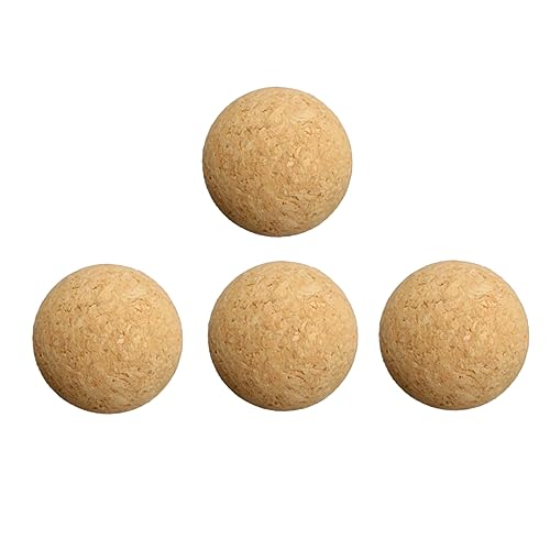 HEALSOPTHY 4Stücke Holz Tischfußball Bälle Interaktive Spielzeuge für Tischfußballspiele und Fußballpartys Hochwertige Bälle für Endlosen Spielspaß von HEALSOPTHY