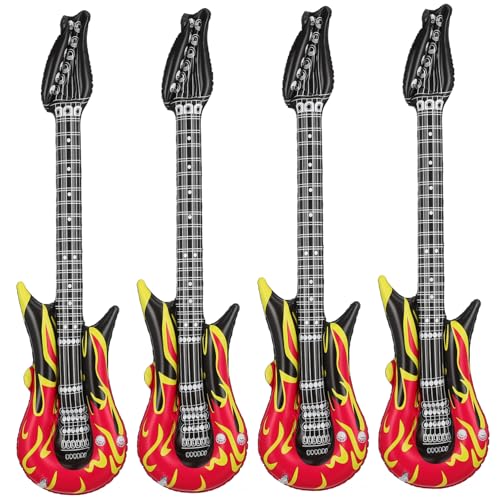 HEALSOPTHY 4Stücke Teiliges Aufblasbare Gitarreninstrumente Lustige Party Accessoires für Wiederverwendbare Gitarren für Musik Events und Geburtstagsfeiern Leicht und Einfach HEALSOPTHY 4Stücke Teiliges Aufblasbare Gitarreninstrumente Lustige Party Accessoires für Wiederverwendbare Gitarren für Musik Events und Geburtstagsfeiern Leicht und Einfach von HEALSOPTHY