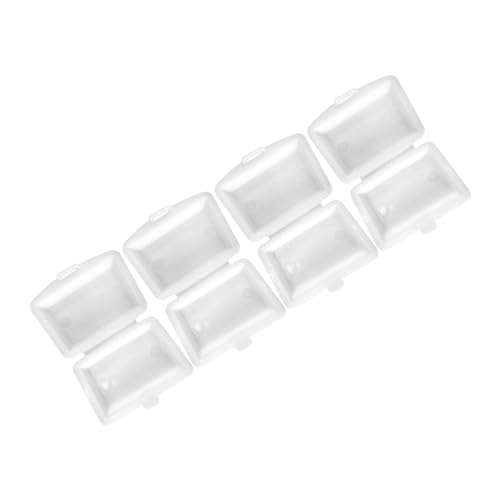 HEALSOPTHY 4er-Packung Mini-Lunchbox Essen Container Puppe Spielzeuge Lunch-Box Landschaftsschmuck Miniaturhaus Kit Miniatur -stütze Entzückendes Kinderspielzeug Weiß Plastik von HEALSOPTHY