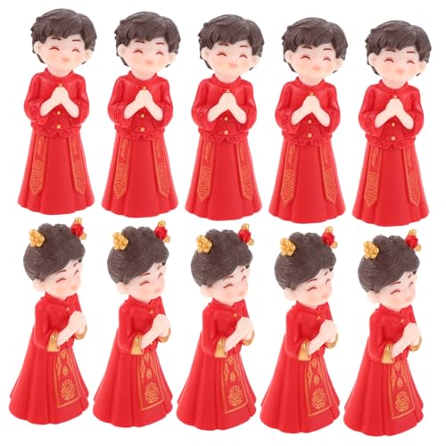 HEALSOPTHY 5 Paare Mini Chinesische Hochzeitspaar Figuren Micro Landscape Dekor Traditionelle Braut und Bräutigam Statue als Torten-deko DIY Bastelset für Festliche Tischdekoration und HEALSOPTHY 5 Paare Mini Chinesische Hochzeitspaar Figuren Micro Landscape Dekor Traditionelle Braut und Bräutigam Statue als Torten-deko DIY Bastelset für Festliche Tischdekoration und von HEALSOPTHY