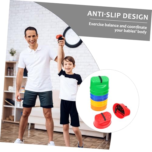 HEALSOPTHY 5 Paare Stelzen mit Seil Funktionales Trainingsgerät für Balance und Koordination Farbenfrohes Outdoor Sportgerät für Jungen und Mädchen Sicherer Zufällige Farbe von HEALSOPTHY