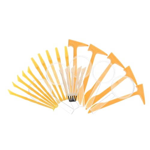 HEALSOPTHY 5 Sätze Ausgrabungsset Leichtes Archäologie Werkzeugset für Mädchen und Jungen mit Schaufel Meißel Pinsel Lernspielzeug Feinmotorik und Hand Auge koordination von HEALSOPTHY