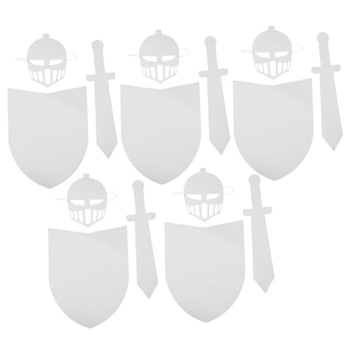 HEALSOPTHY 5 Sätze DIY Mittelalterliches Bastelset für Bemalbaren Pappschildern Schwertern und Masken Kreatives Schulprojekt Rollenspiel und Partyspaß für Jungen und Mädchen HEALSOPTHY 5 Sätze DIY Mittelalterliches Bastelset für Bemalbaren Pappschildern Schwertern und Masken Kreatives Schulprojekt Rollenspiel und Partyspaß für Jungen und Mädchen von HEALSOPTHY