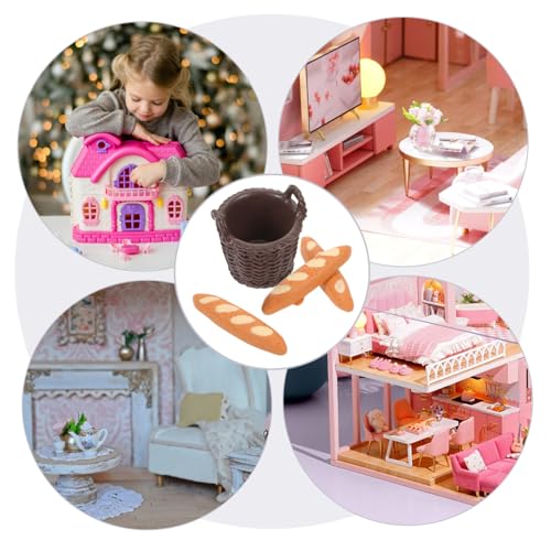 HEALSOPTHY 5 Satz Teiliges Miniatur Französisches Baguette Realistische Lebensmittel-Dekoration Kompakt Tragbar für Puppenhaus Puppenhausdekoration Fotorequisiten HEALSOPTHY 5 Satz Teiliges Miniatur Französisches Baguette Realistische Lebensmittel-Dekoration Kompakt Tragbar für Puppenhaus Puppenhausdekoration Fotorequisiten von HEALSOPTHY