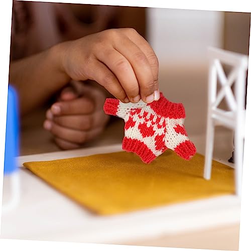 HEALSOPTHY 5 Stck. Teiliges Puppen Strickpullover Bunte Winterkleidung für Puppen Leicht und Tragbar Modisches Design für Kindergeburtstag und Festliche Anlässe Einfach zum Ankleiden von HEALSOPTHY