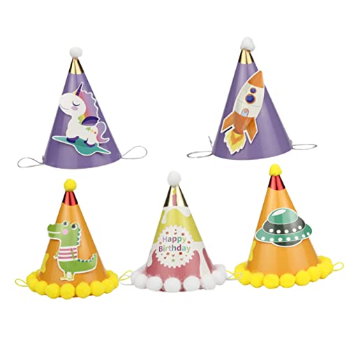 HEALSOPTHY 5 Stück Ball Design Geburtstagsmützen für Papierhüte für Babygeburtstagsfeiern Gemischte HEALSOPTHY 5 Stück Ball Design Geburtstagsmützen für Papierhüte für Babygeburtstagsfeiern Gemischte von HEALSOPTHY