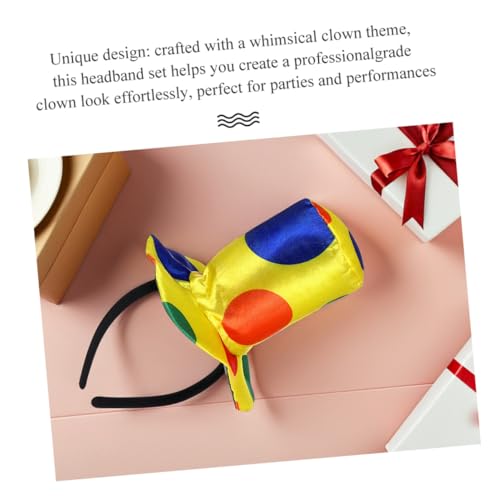 HEALSOPTHY 5 Stück Clown Kostüm Requisiten Karneval Stirnband Weiß Clown Zubehör Stirnband Hut Für Männer Requisiten Karnevalskostüm HEALSOPTHY 5 Stück Clown Kostüm Requisiten Karneval Stirnband Weiß Clown Zubehör Stirnband Hut Für Männer Requisiten Karnevalskostüm von HEALSOPTHY