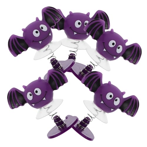 HEALSOPTHY 5 Stück Hüpfende Fledermausfigur Halloween Schläger Party Lustiges Frühlingspielzeug Desktop- für das Heimbüro Springendes Kunststoff Violett HEALSOPTHY 5 Stück Hüpfende Fledermausfigur Halloween Schläger Party Lustiges Frühlingspielzeug Desktop- für das Heimbüro Springendes Kunststoff Violett von HEALSOPTHY