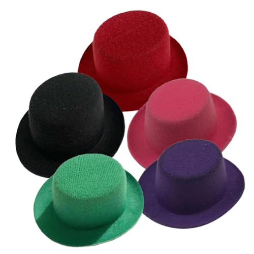 HEALSOPTHY 5 Stück Miniatur Puppenhüte Teiliges aus Langlebigem Eva Material Bunte Mini Hüte für DIY Bastelprojekte Leichte Mini Hüte in Grün Schwarz und Rot für Puppenhaus Zubehör und HEALSOPTHY 5 Stück Miniatur Puppenhüte Teiliges aus Langlebigem Eva Material Bunte Mini Hüte für DIY Bastelprojekte Leichte Mini Hüte in Grün Schwarz und Rot für Puppenhaus Zubehör und von HEALSOPTHY