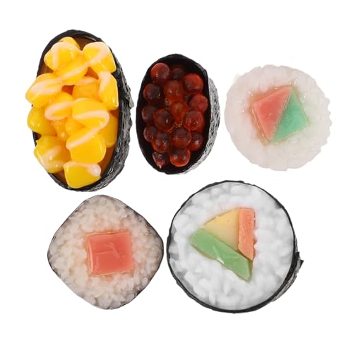 HEALSOPTHY 5 Stück Sushi Modell Künstliches Essen Zur Präsentation Künstliches Sushi Sushi Simulation Dessert Modell Sushi Geburtstagsdekoration Requisite Essen Gefälschte HEALSOPTHY 5 Stück Sushi Modell Künstliches Essen Zur Präsentation Künstliches Sushi Sushi Simulation Dessert Modell Sushi Geburtstagsdekoration Requisite Essen Gefälschte von HEALSOPTHY