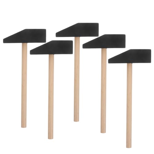 HEALSOPTHY 5 Stück Teiliges Mini Holzhammer aus Massivem Holz für Sicheres DIY Motorik Kreativität und Hand Auge Koordination für Geburtstagsfeiern und Lernspiele von HEALSOPTHY