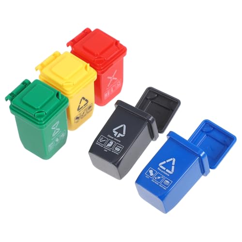 HEALSOPTHY 5 Stück Teiliges Mini Mülltonnen Kleine Miniatur Abfallbehälter für Puppenhaus und Outdoor Miniaturlandschaften Realistische Mini Mülleimer für Detaillierte Szenen und Sammlungen HEALSOPTHY 5 Stück Teiliges Mini Mülltonnen Kleine Miniatur Abfallbehälter für Puppenhaus und Outdoor Miniaturlandschaften Realistische Mini Mülleimer für Detaillierte Szenen und Sammlungen von HEALSOPTHY