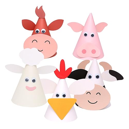 HEALSOPTHY 5 Stück Teiliges Tierform Geburtstagsmützen für Diy Hutdekorationen für Fröhliche Partys für Jungen und Accessoires für Unvergessliche Feiern HEALSOPTHY 5 Stück Teiliges Tierform Geburtstagsmützen für Diy Hutdekorationen für Fröhliche Partys für Jungen und Accessoires für Unvergessliche Feiern von HEALSOPTHY