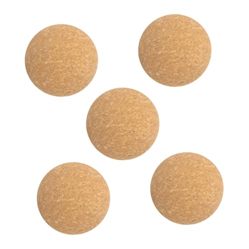 HEALSOPTHY 5 Stück Tischfußball Kickerbälle aus Holz Leichte Fußbälle für Tischfußballspiele Zubehör für Desktop Langlebig und Praktisch für Stundenlangen Spielspaß von HEALSOPTHY