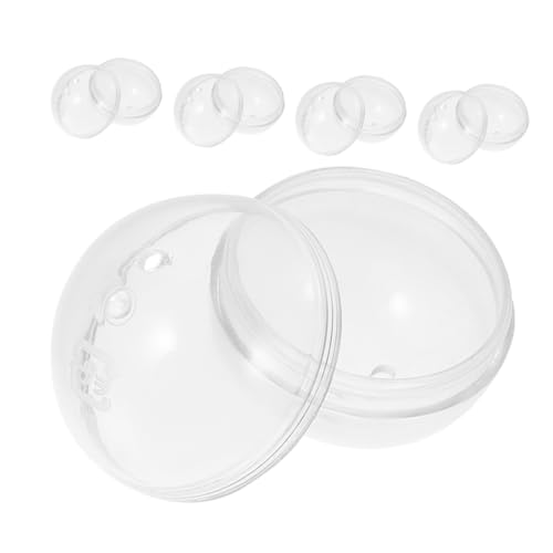 HEALSOPTHY 5 Stück Transparente Befüllbare Kunststoffkugeln Stabile Glatte Süßigkeiten box Vielseitige Geschenkverpackung für Automaten Partys und DIY Dekoration HEALSOPTHY 5 Stück Transparente Befüllbare Kunststoffkugeln Stabile Glatte Süßigkeiten box Vielseitige Geschenkverpackung für Automaten Partys und DIY Dekoration von HEALSOPTHY