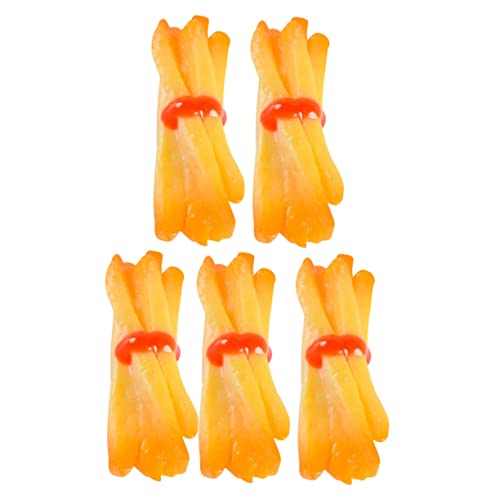 HEALSOPTHY 5 Stück gefälschte Pommes Frites geben Küchenspielzeug vor Spielnahrung für im Alter von 4-8 Jahren Essen Miniaturlebensmittel realistisch Pommes-Modell PVC HEALSOPTHY 5 Stück gefälschte Pommes Frites geben Küchenspielzeug vor Spielnahrung für im Alter von 4-8 Jahren Essen Miniaturlebensmittel realistisch Pommes-Modell PVC von HEALSOPTHY