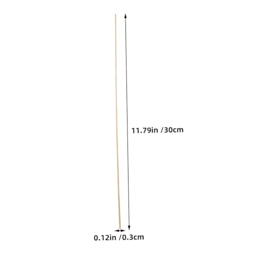 HEALSOPTHY 50 Stück Bambus Stäbe Flach Leicht Flexibel Kite Support Sticks für DIY Modellbau Bastelprojekte und Drachenbau Bastelmaterial von HEALSOPTHY
